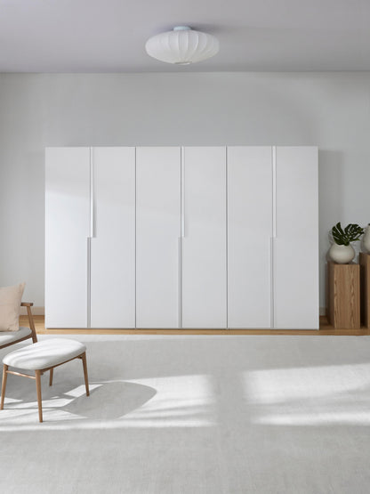 Leonhusen Modular Hinged-Door Wardrobe, 300 cm Wide, in Various Sizes