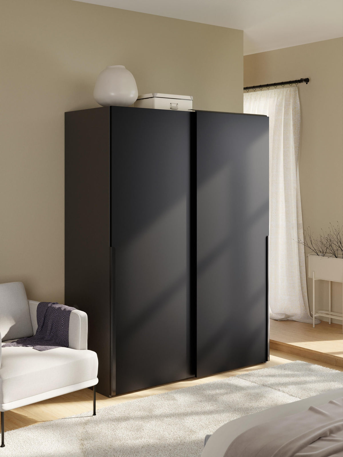 Leonhusen Modular Sliding-Door Wardrobe, 150 cm Wide, in Various Sizes