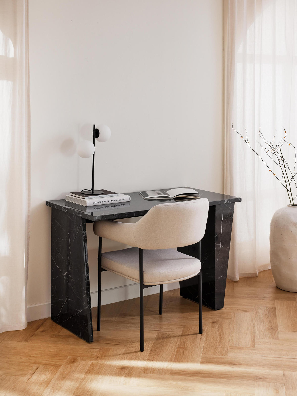 Liamsbek Marble Look Desk