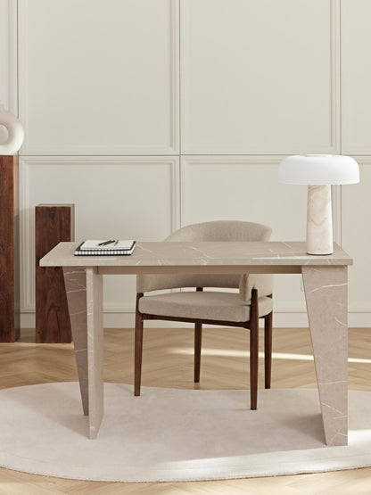 Liamsbek Travertine Look Desk