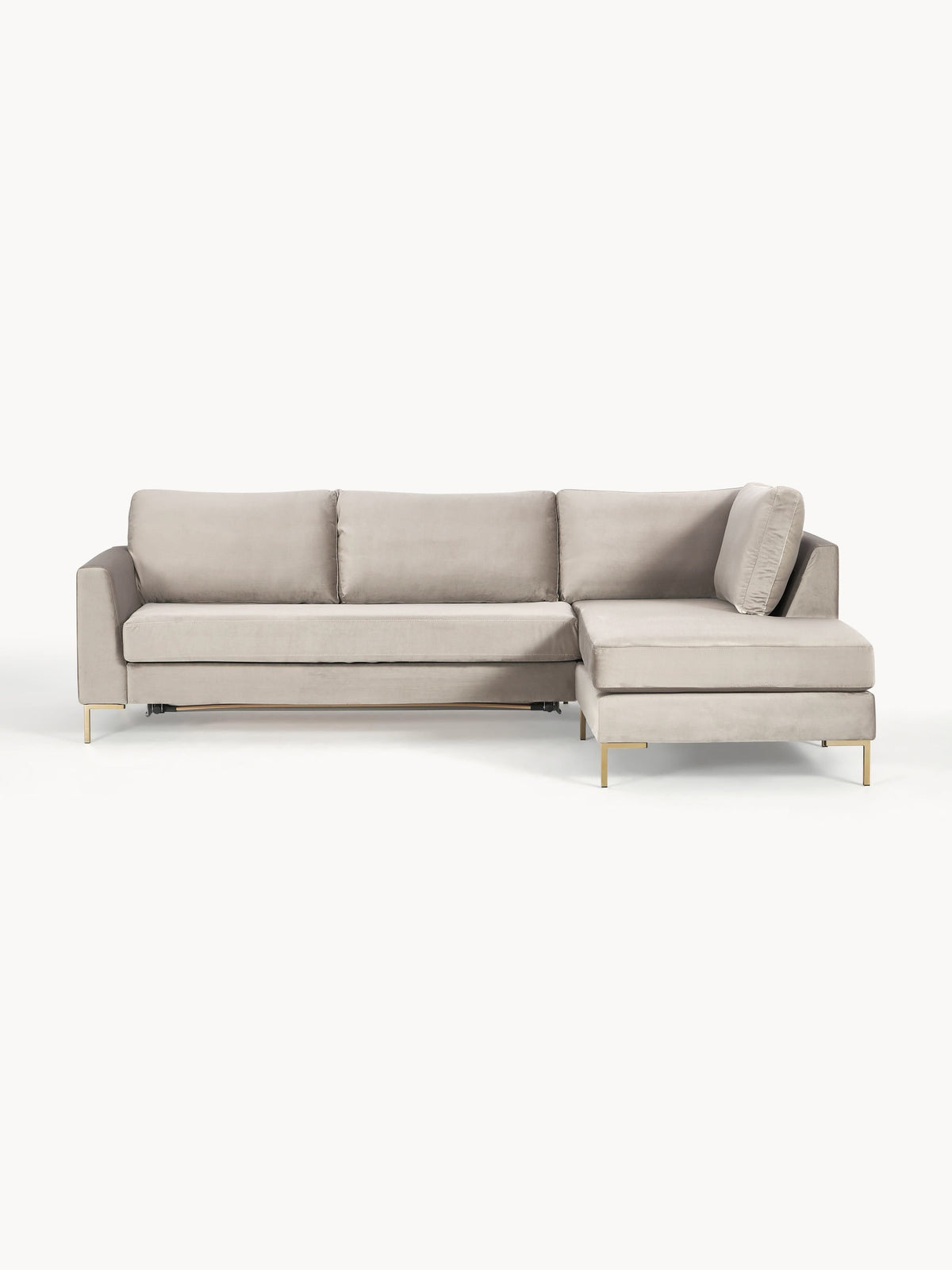 Lunmark Velvet Sofa Bed with Mattress, 3-Seater