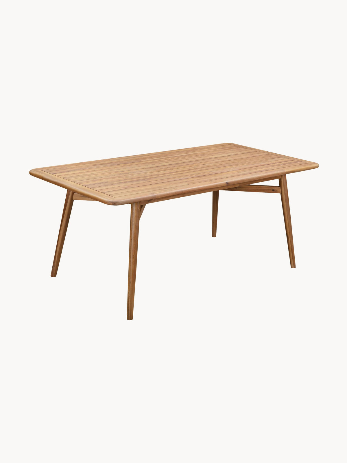 Marclohn Acacia Wood Garden Table, 180 x 90 cm