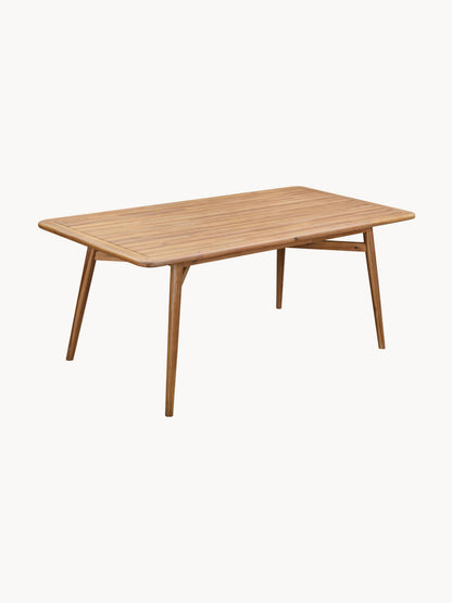 Marclohn Acacia Wood Garden Table, 180 x 90 cm