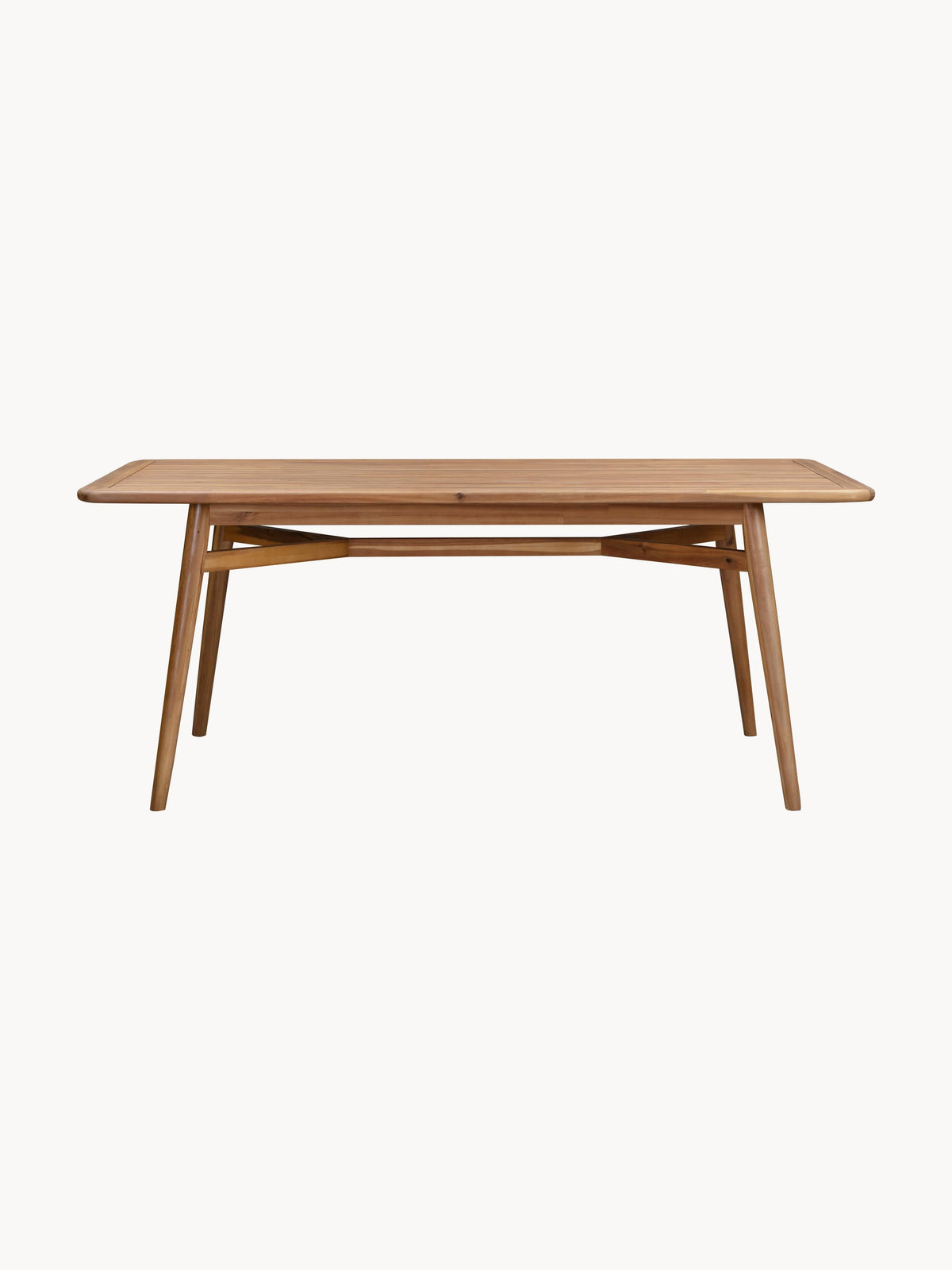 Marclohn Acacia Wood Garden Table, 180 x 90 cm