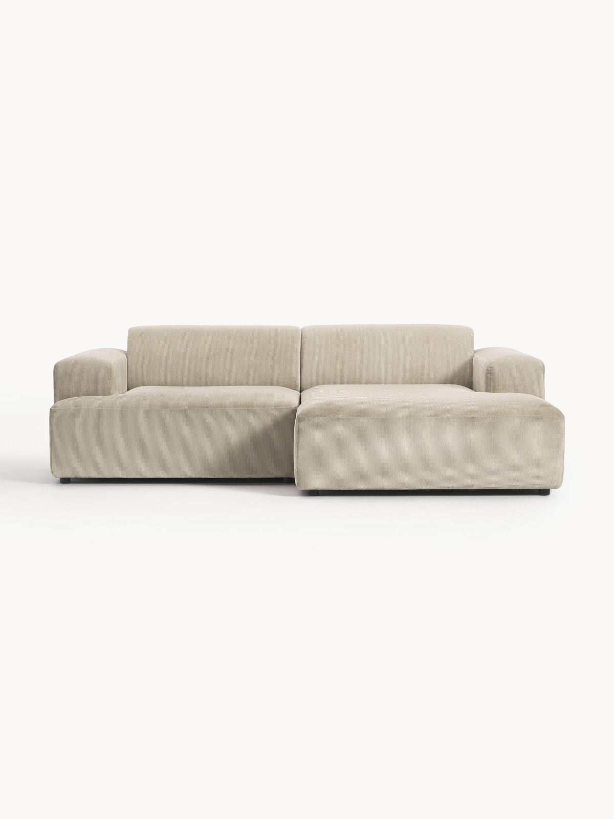 Melbrandt 3-Seater Corduroy Corner Sofa