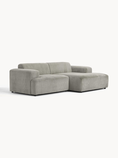 Melbrandt 3-Seater Corduroy Corner Sofa