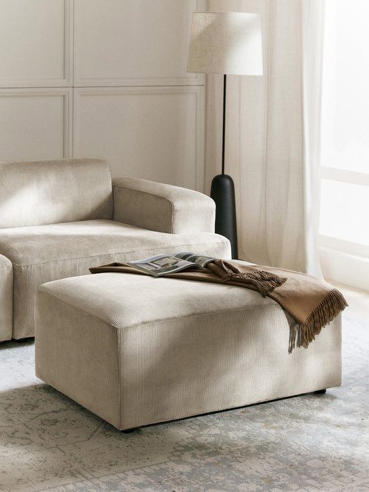 Melbrandt Corduroy Stool, W 99 x D 72 cm
