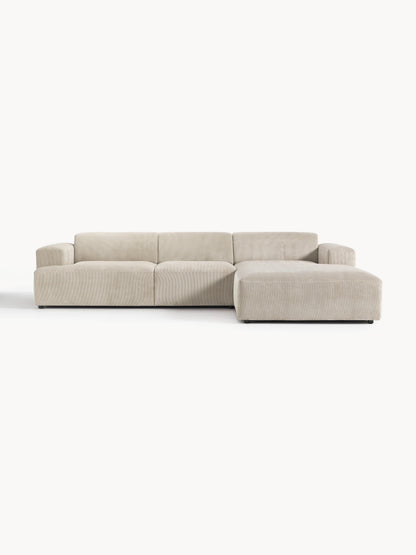 Melbrandt Corner Sofa (4-Seater) in Corduroy