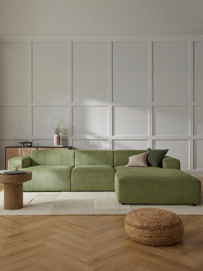 Melbrandt Corner Sofa (4-Seater) in Corduroy