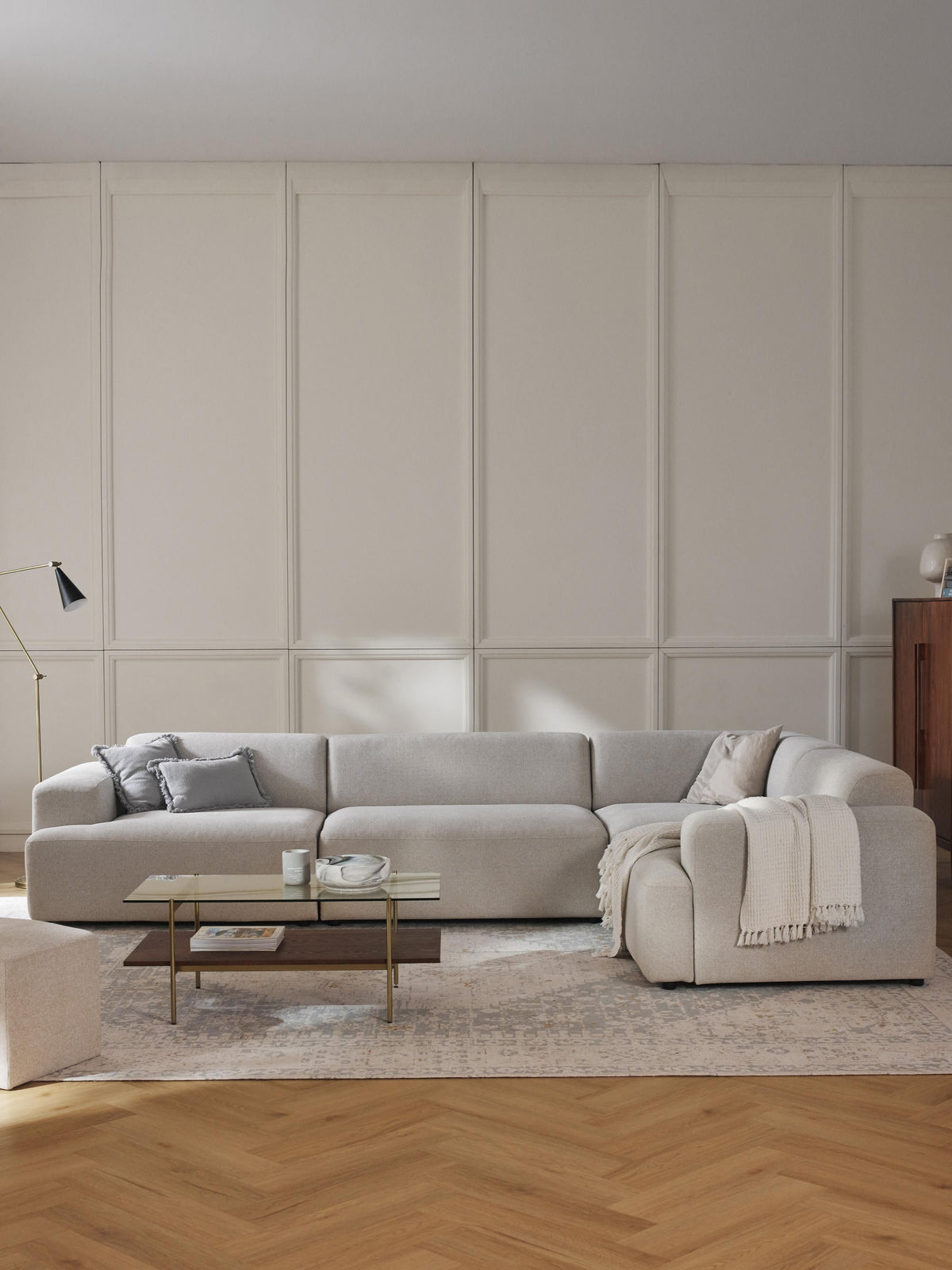 Melbrandt Large 4-Seater Corner Sofa