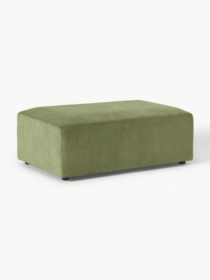 Melbrandt XL Ottoman in Corduroy, W 116 x D 72 cm