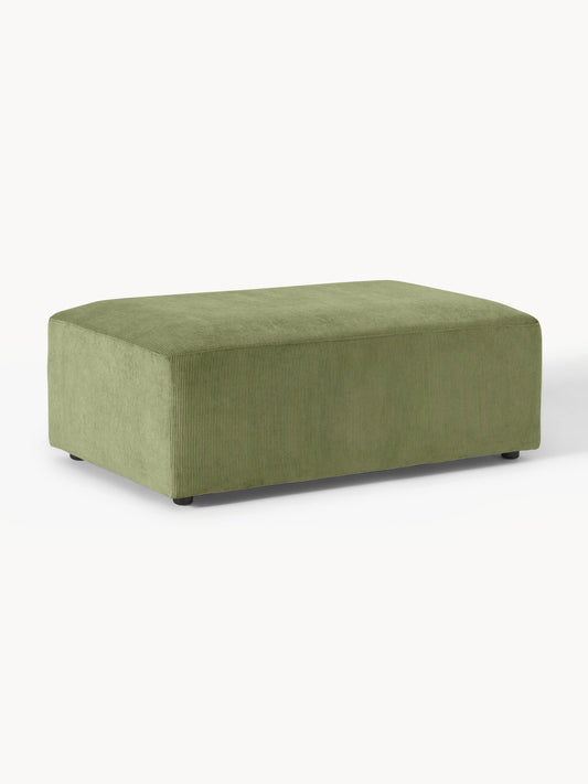 Melbrandt XL Ottoman in Corduroy, W 116 x D 72 cm