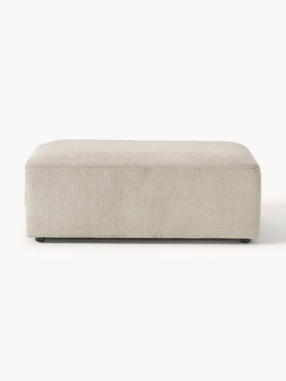 Melbrandt XL Ottoman in Corduroy, W 116 x D 72 cm