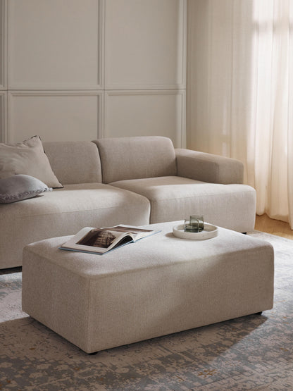 Melbrandt XL Ottoman, W 116 x D 72 cm