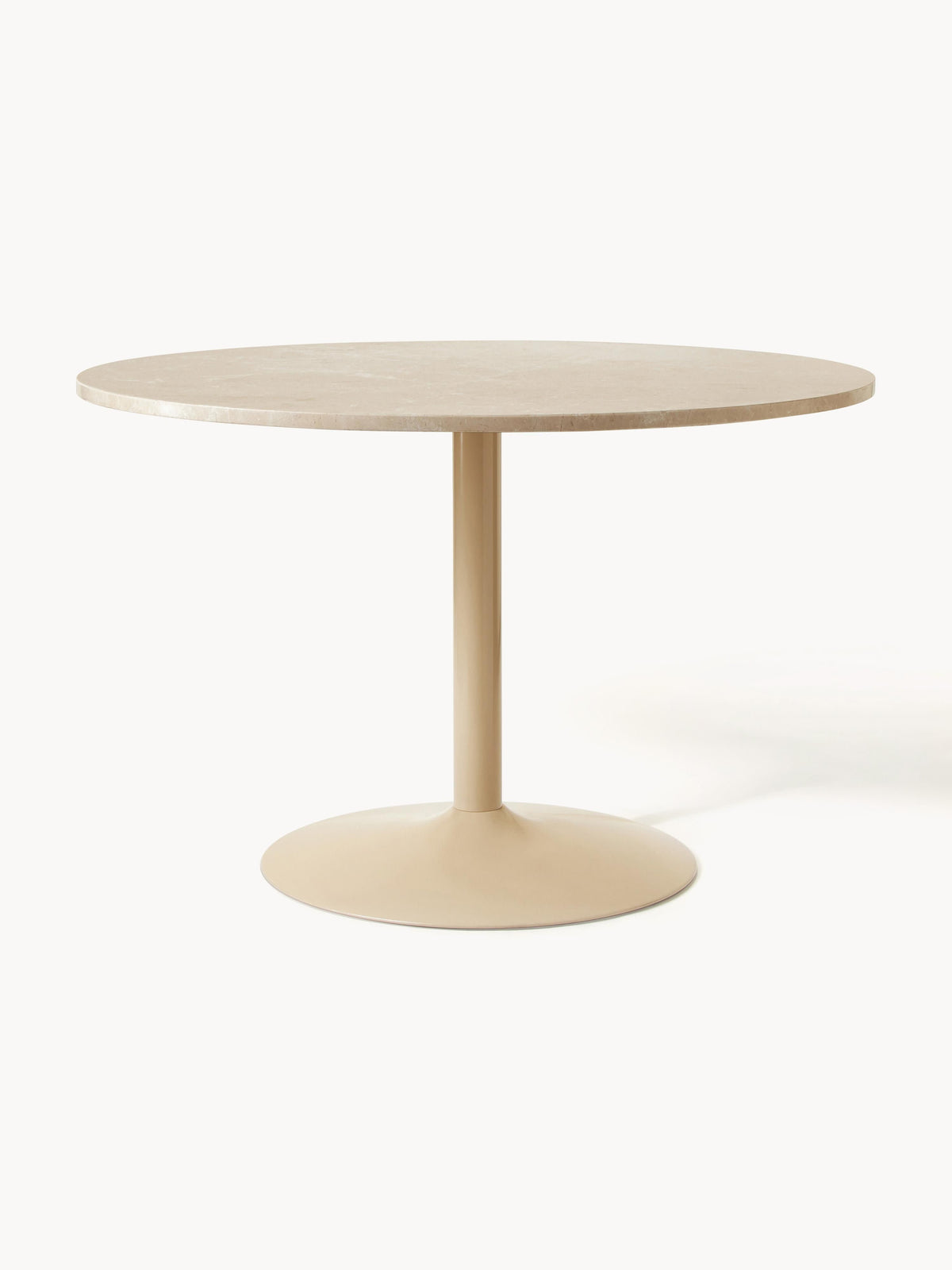 Milbrock Oval Marble Dining Table, 120 x 90 cm