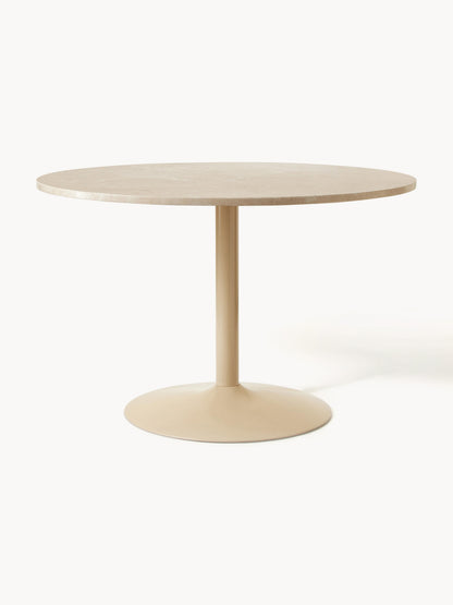 Milbrock Oval Marble Dining Table, 120 x 90 cm