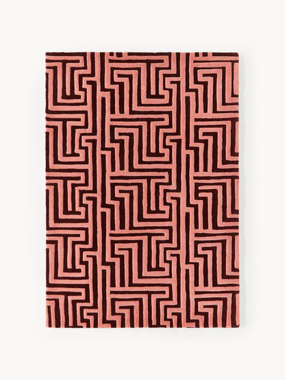 Montrup Wool Rug, Hand-Tufted, with Raised High-Low Texture