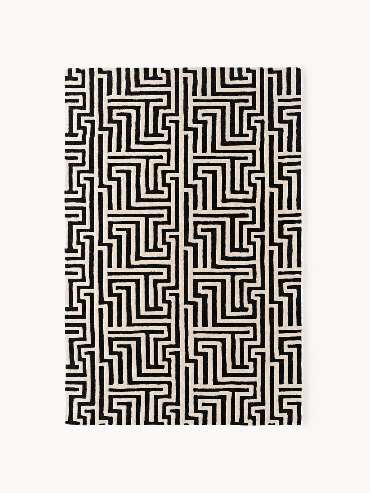 Montrup Wool Rug, Hand-Tufted, with Raised High-Low Texture