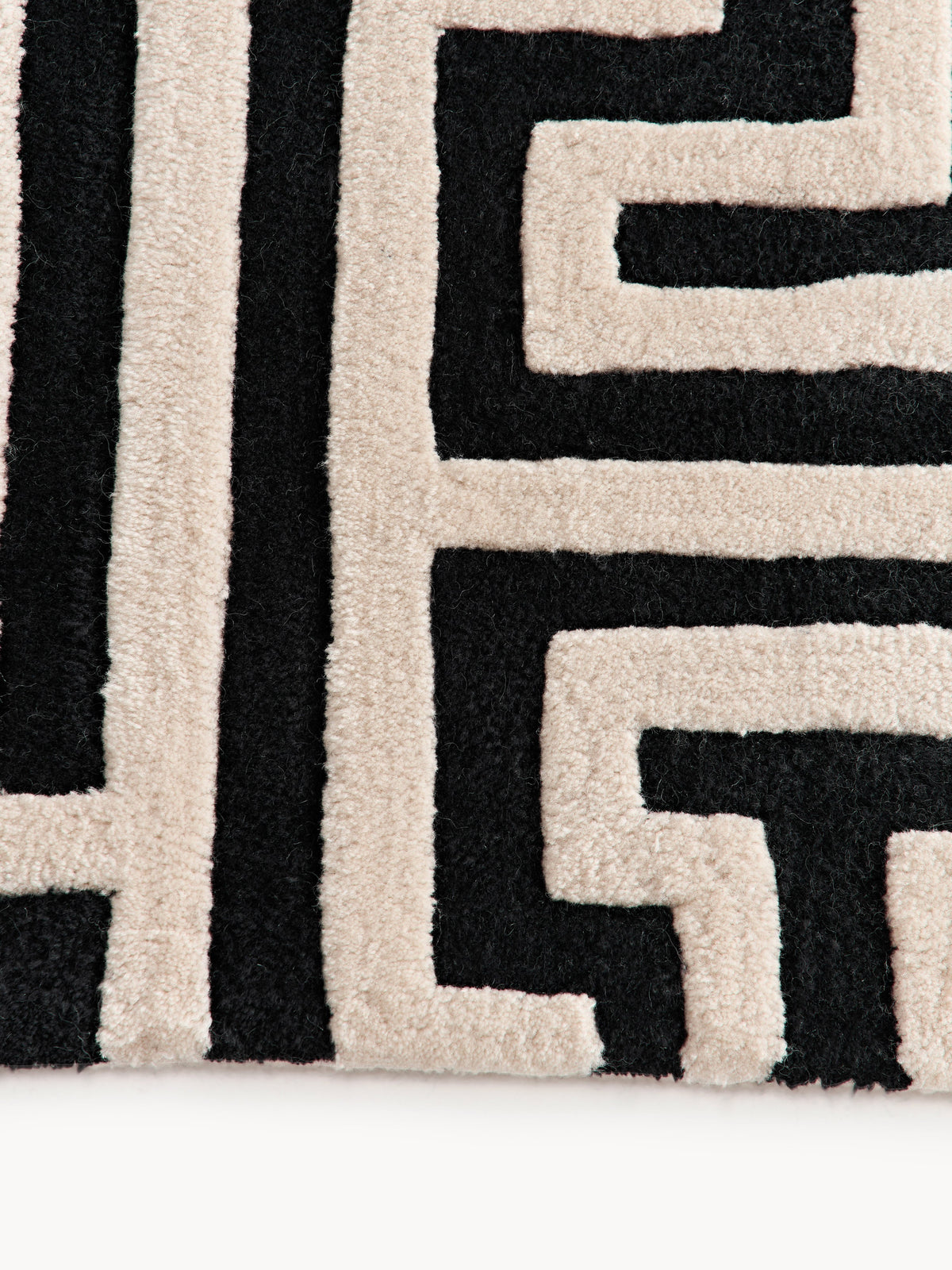 Montrup Wool Rug, Hand-Tufted, with Raised High-Low Texture