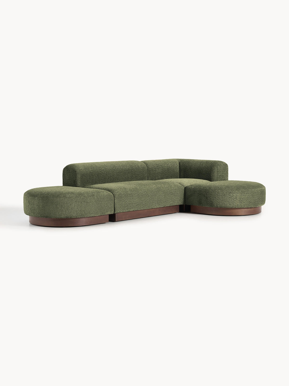 Natburgh Modular Corner Sofa in Teddy Bouclé