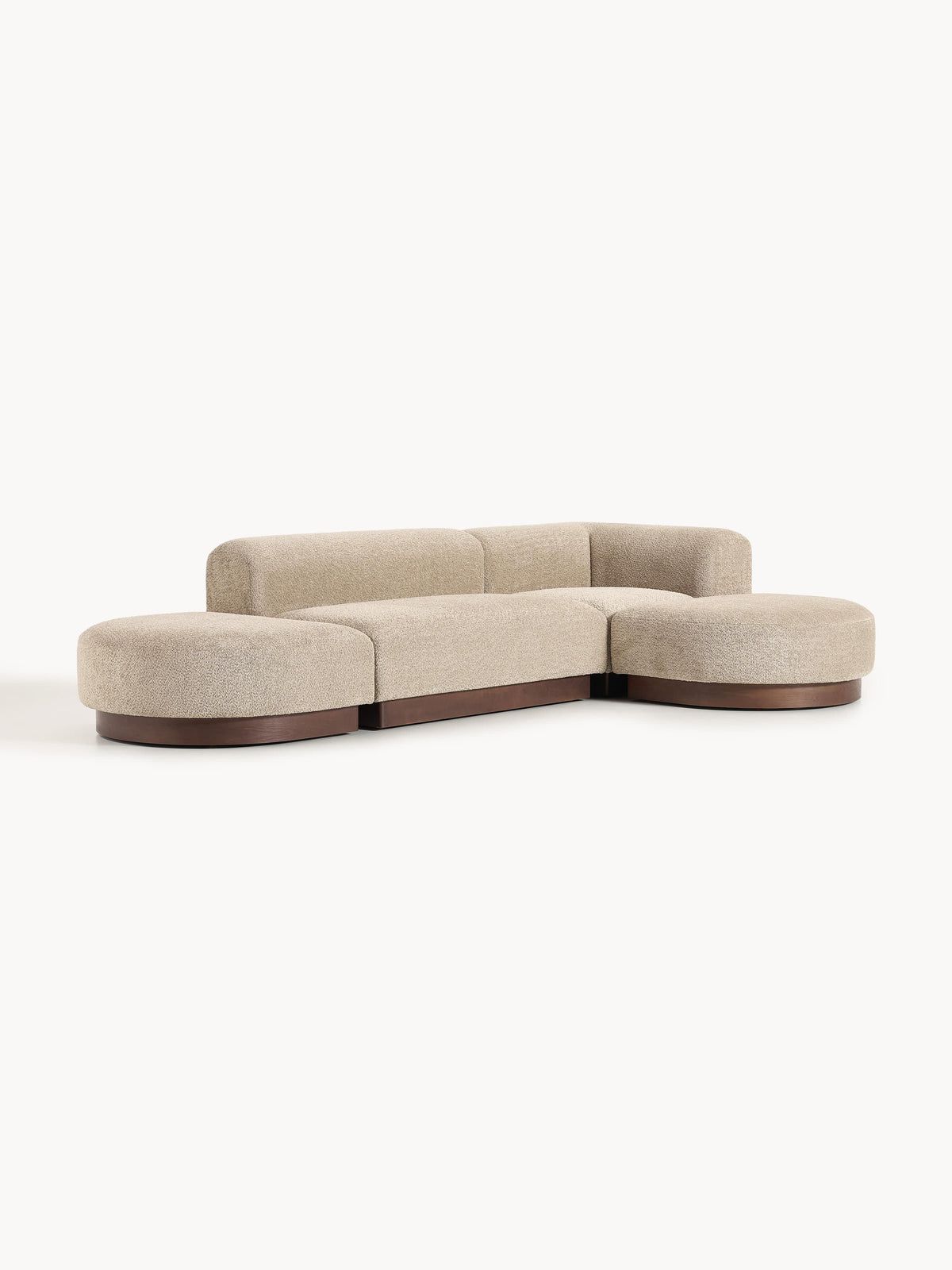 Natburgh Modular Corner Sofa in Teddy Bouclé