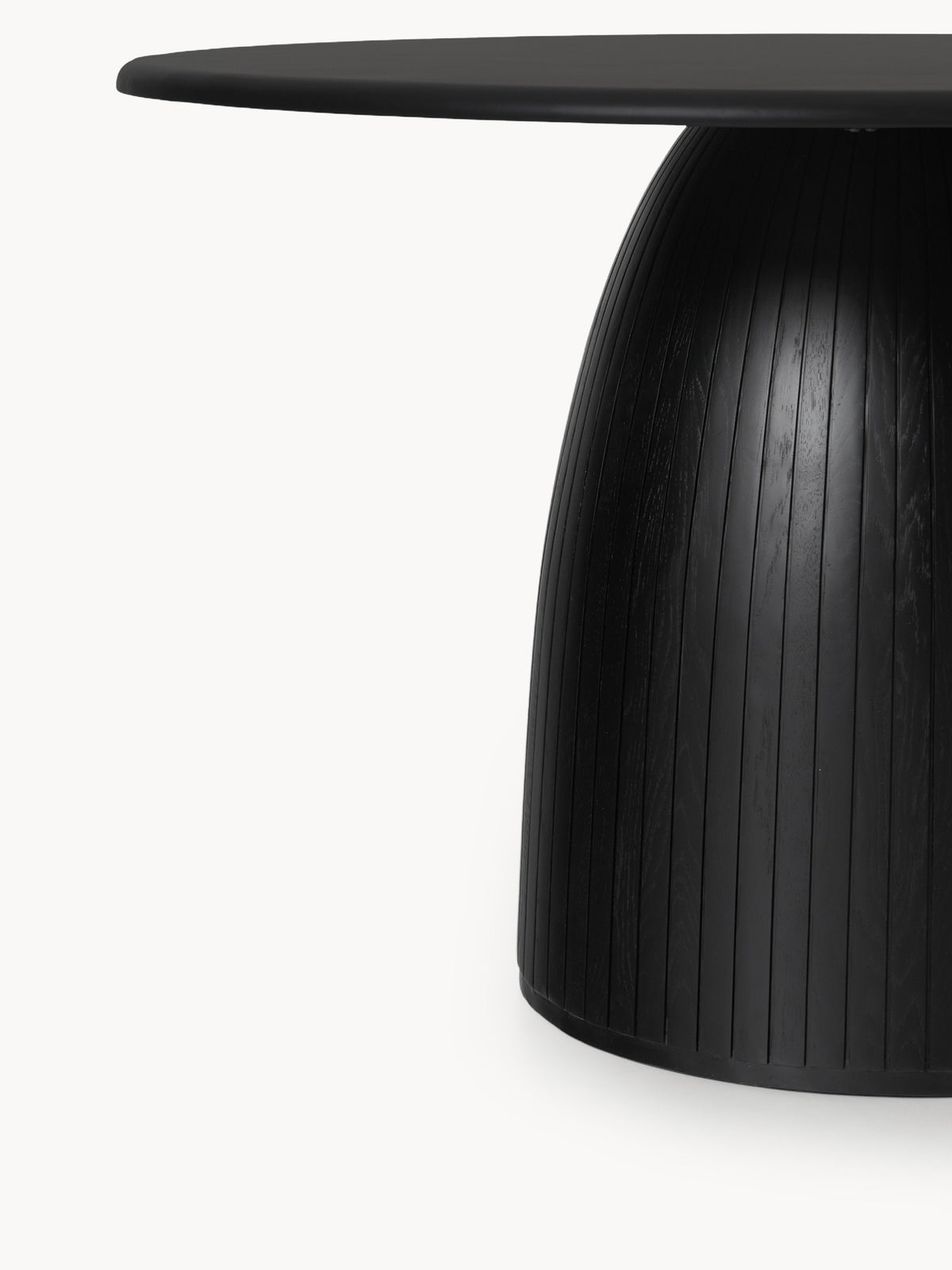 Nelscheid Round Dining Table with Fluted Texture, in Various Sizes