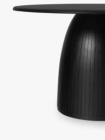 Nelscheid Round Dining Table with Fluted Texture, in Various Sizes