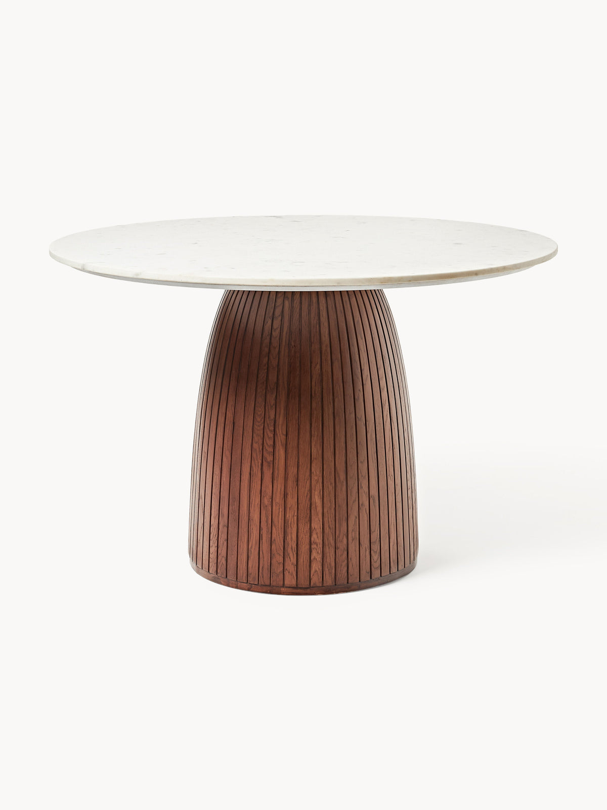 Nelscheid Round Dining Table with Marble Tabletop, Ø 115 cm