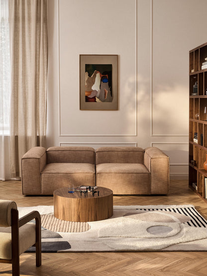 Roscbaum Wool Rug with High-Low Texture, Hand-Tufted