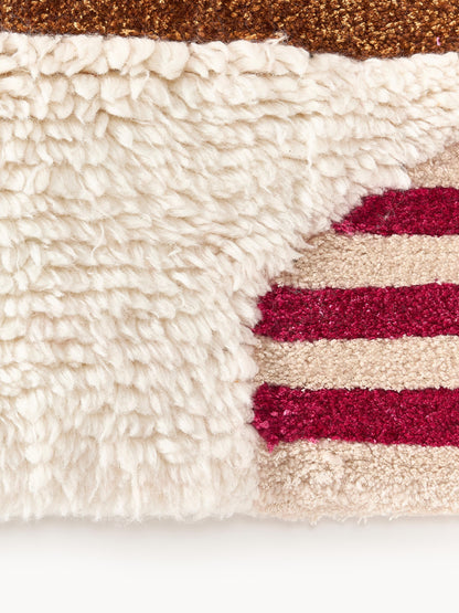 Roscbaum Wool Rug with High-Low Texture, Hand-Tufted