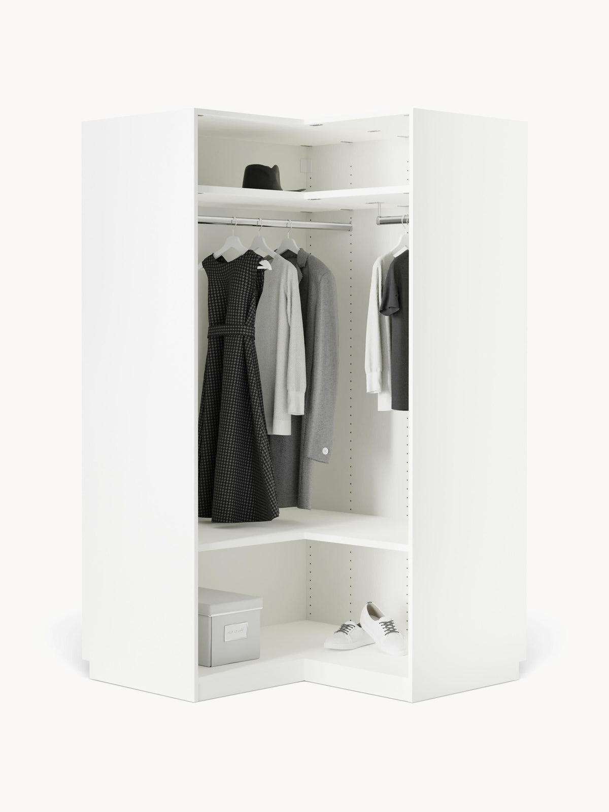 Simhoven Modular Corner Wardrobe, 115 cm Wide