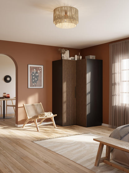 Simhoven Modular Corner Wardrobe, 115 cm Wide