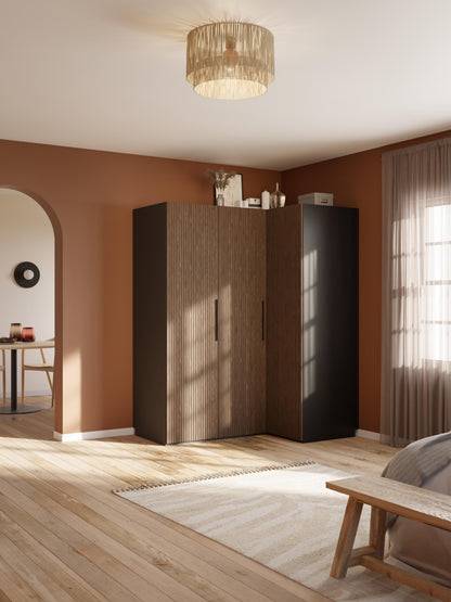 Simhoven Modular Corner Wardrobe, 165 cm Wide, in Various Sizes