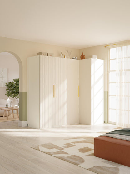 Simhoven Modular Corner Wardrobe, 215 cm Wide, in Various Sizes