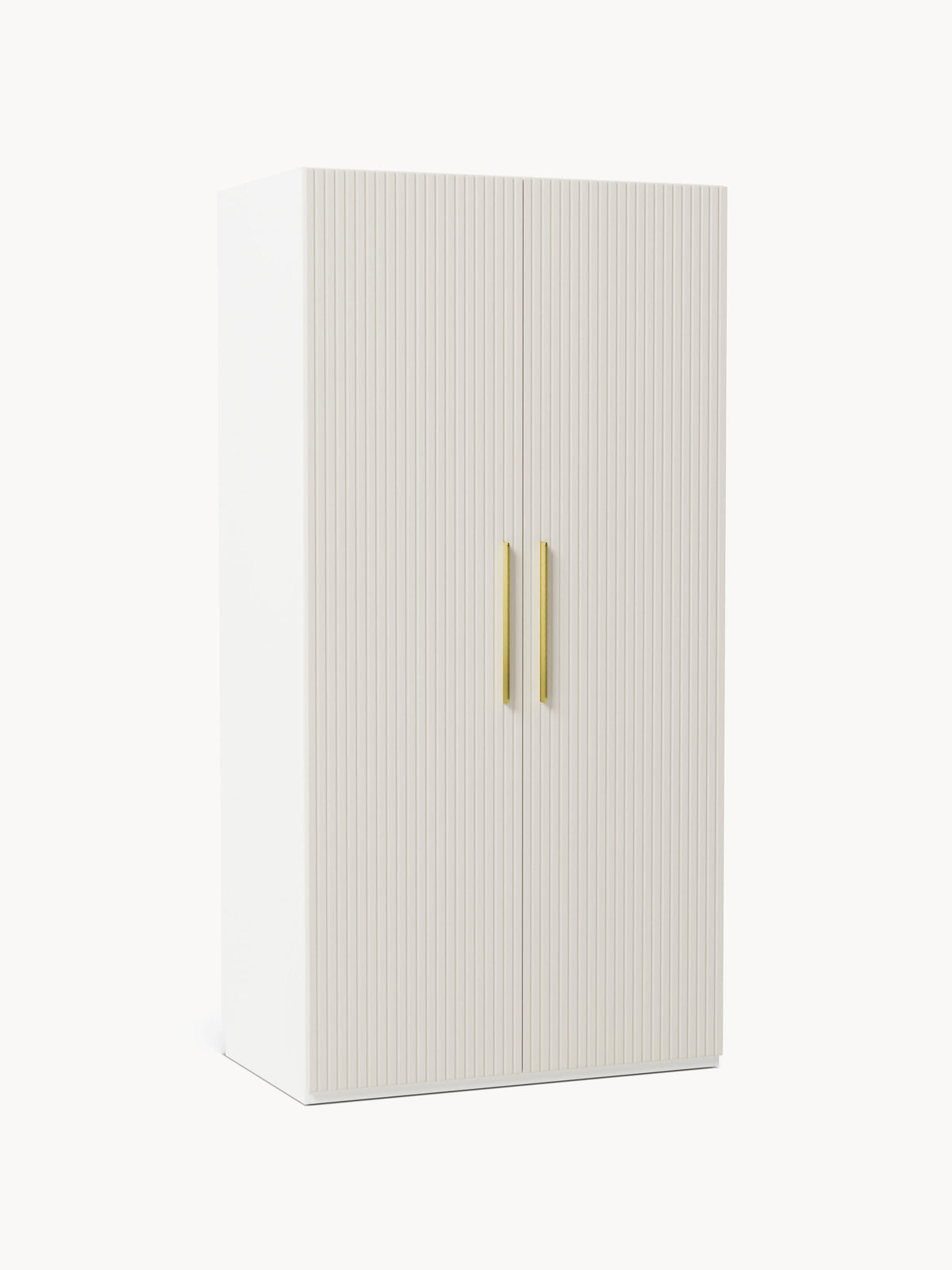 Simhoven Modular Hinged-Door Wardrobe, 100 cm Wide, in Various Sizes