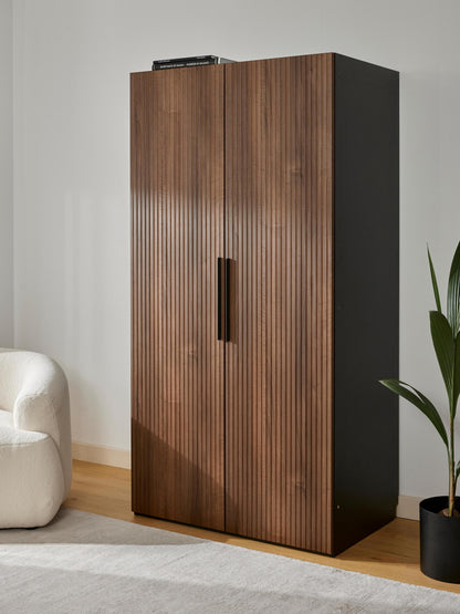 Simhoven Modular Hinged-Door Wardrobe, 100 cm Wide, in Various Sizes