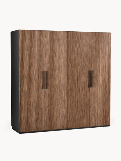 Simhoven Modular Hinged-Door Wardrobe, 200 cm Wide, in Various Sizes