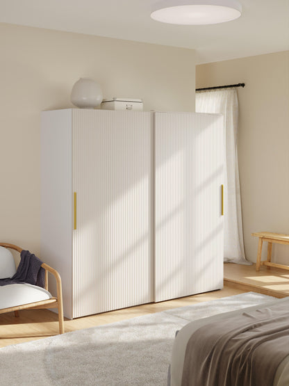 Simhoven Modular Sliding-Door Wardrobe, 200 cm Wide, in Various Sizes