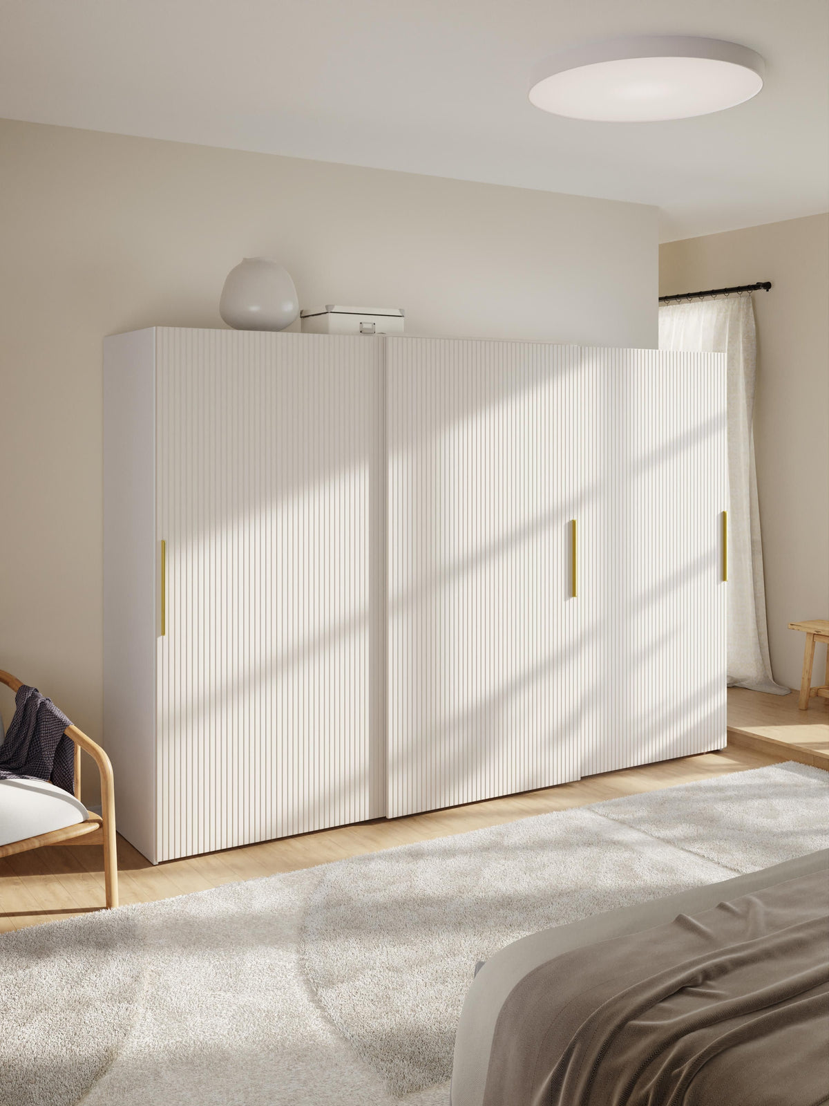 Simhoven Modular Sliding-Door Wardrobe, 300 cm Wide, in Various Sizes