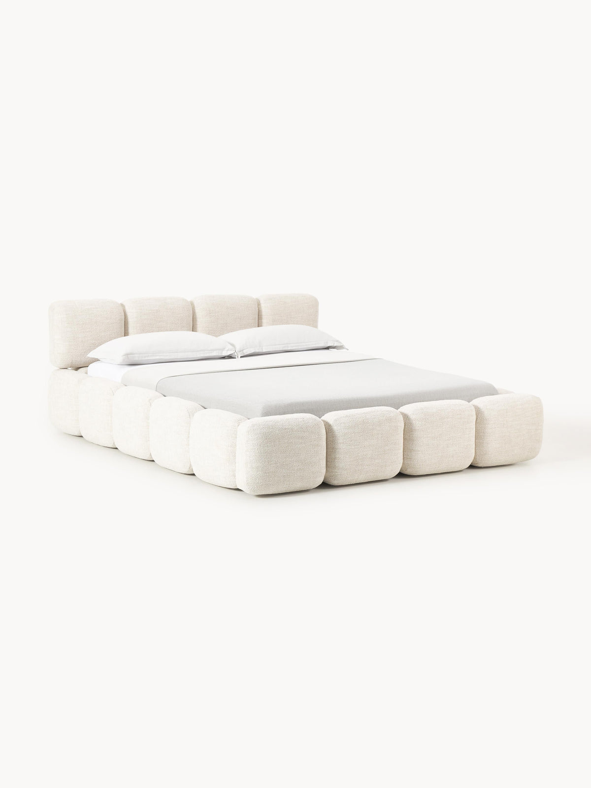Taybergh Bouclé Upholstered Bed