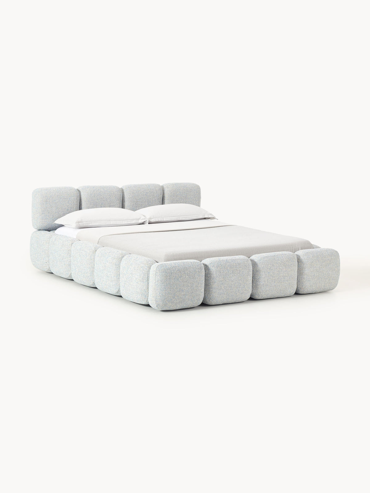 Taybergh Bouclé Upholstered Bed