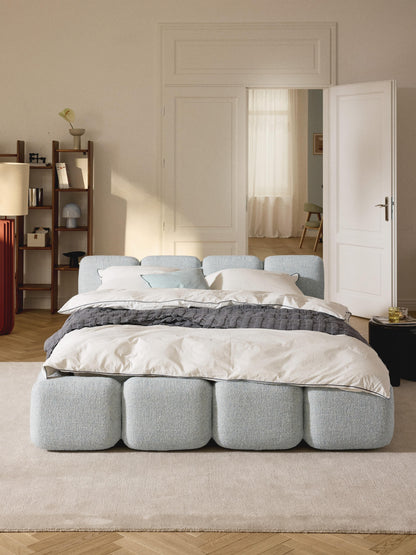 Taybergh Bouclé Upholstered Bed