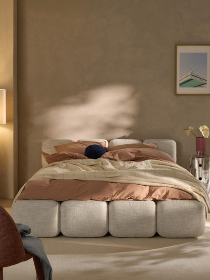 Taybergh Bouclé Upholstered Bed