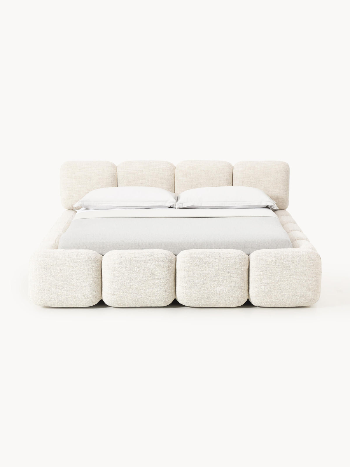 Taybergh Bouclé Upholstered Bed