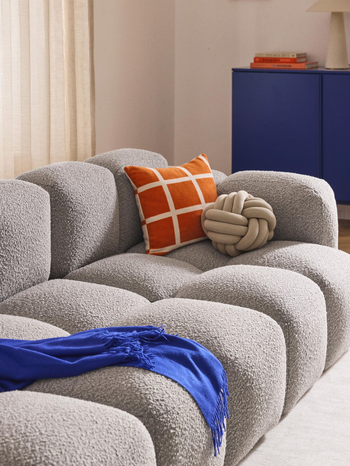 Taybergh Corner Module in Bouclé