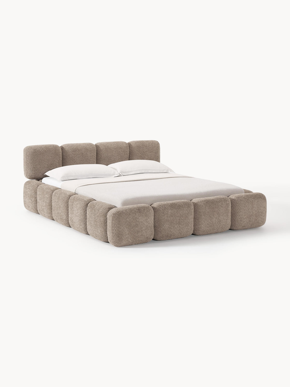 Taybergh Teddy Bouclé Upholstered Bed