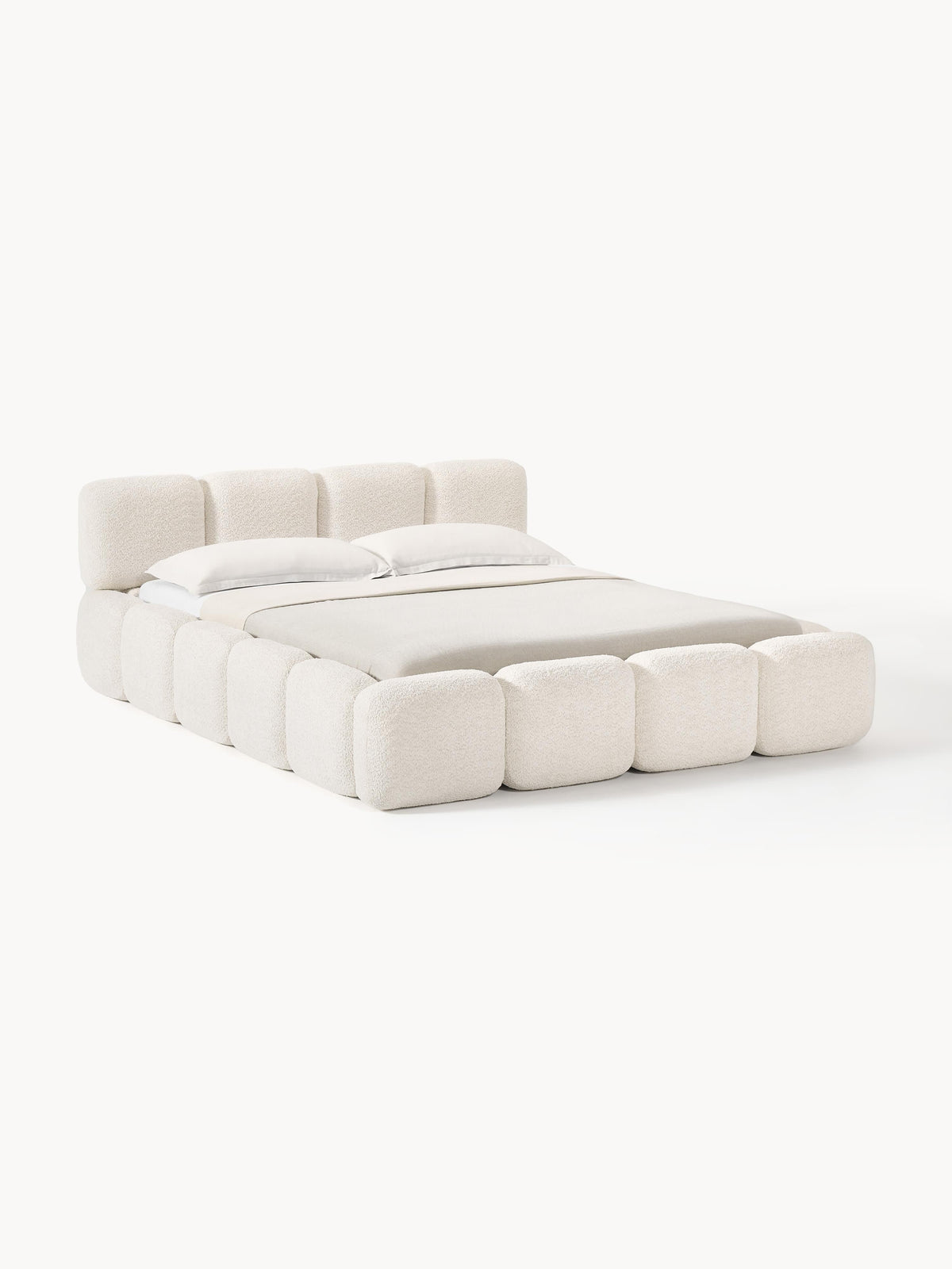 Taybergh Teddy Bouclé Upholstered Bed