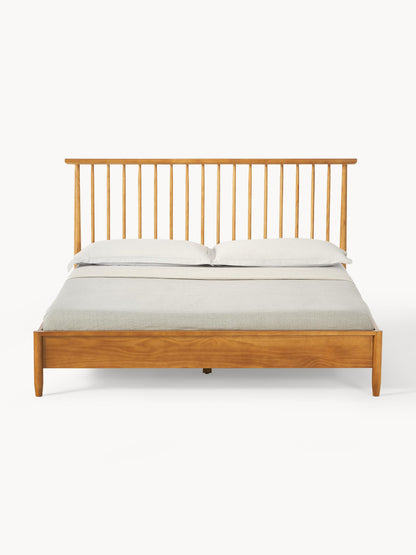 Winbergen Wooden Bed with Headboard in Pine