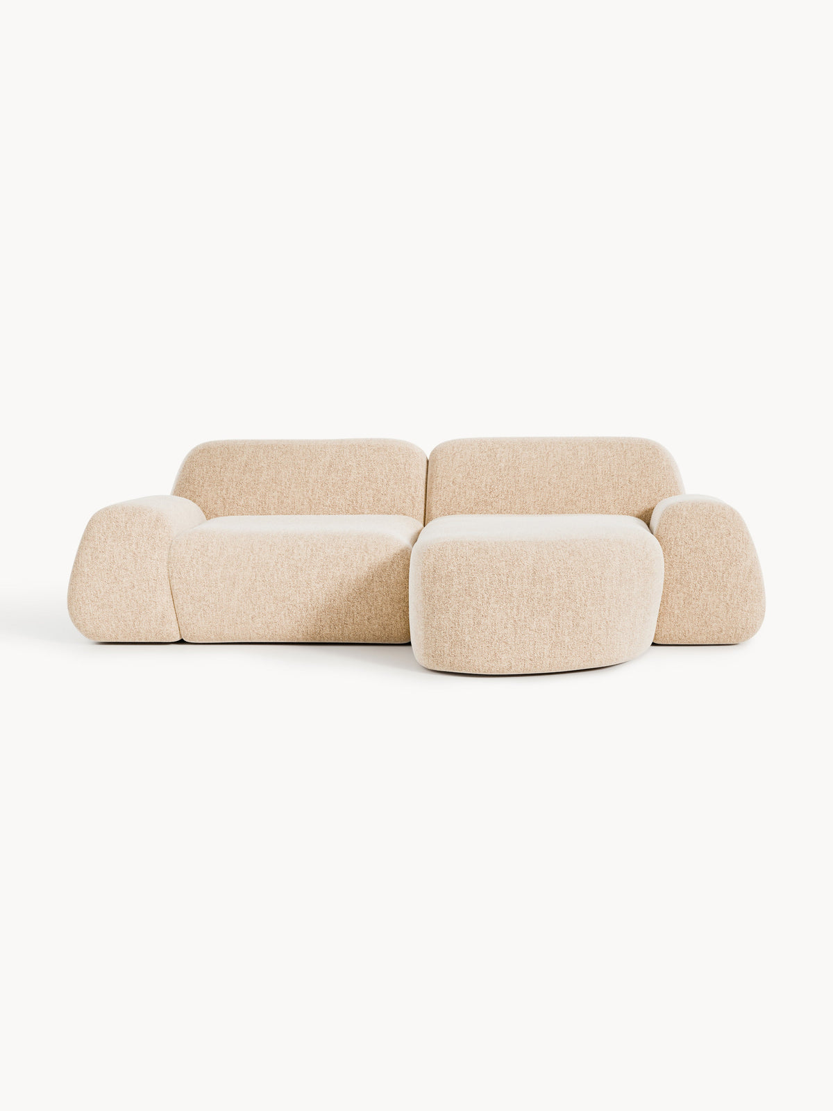 Wolkrath 3-Seater Modular Bouclé Corner Sofa