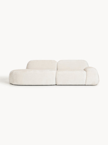 Wolkrath 3-Seater Modular Teddy Bouclé Chaise